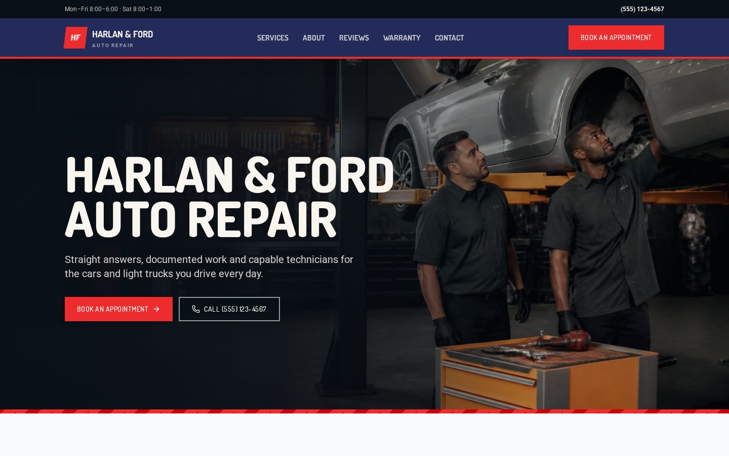 Harlan & Ford Auto Repair — Auto repair mechanic